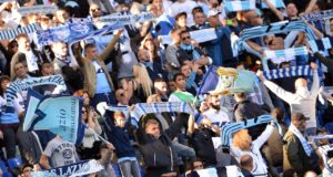 Lazio Financial Statement 2015/16: €-12M and decline in revenue A group of Lazio fans at the stadium (Photo: Insidefoto.com)