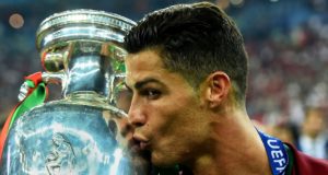 Cristiano Ronaldo signs a new sponsorship-deal with Nike, a life-agreement in Jordan style Cristiano Ronaldo celebrates the European cup won with Portugal (Insidefoto.com)
