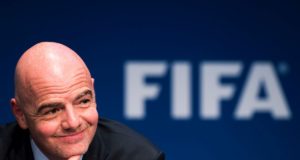 Wanda hosts China’s first official football tournament with FIFA recognition FIFA President Gianni Infantino (SUI) Photo: Urs Lindt/freshfocus/Insidefoto