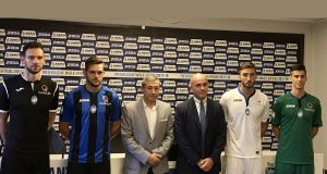 Europa League bound Atalanta unveil new 2017-18 kits Atalanta new kits 2017-18